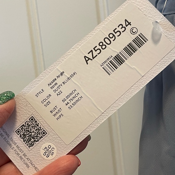 New Dusty Blue bridesmaid dress - Picture 4 of 5